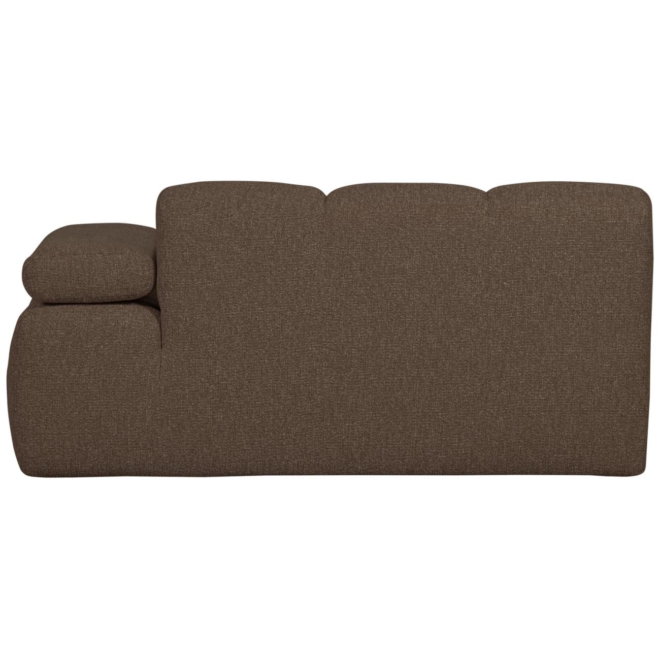 Modulsofa Mojo Boucle 1,5er Arm-Rechts, Braun