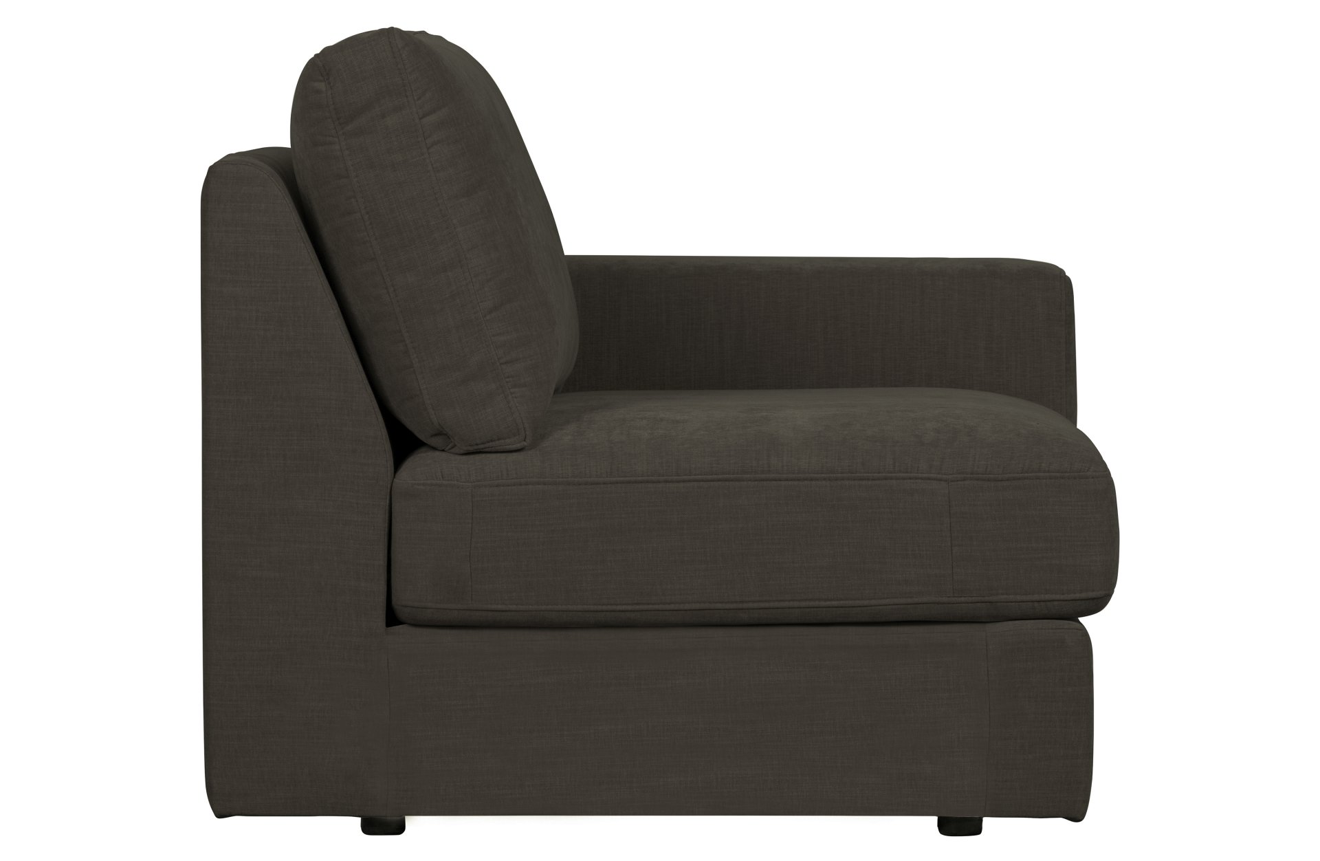 Modulsofa Family 1-Seat Element Rechts, Anthrazit