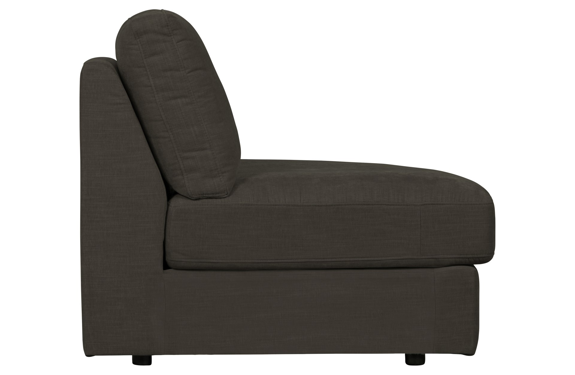 Modulsofa Family 1-Seat Eck-Element Rund Rechts, Anthrazit