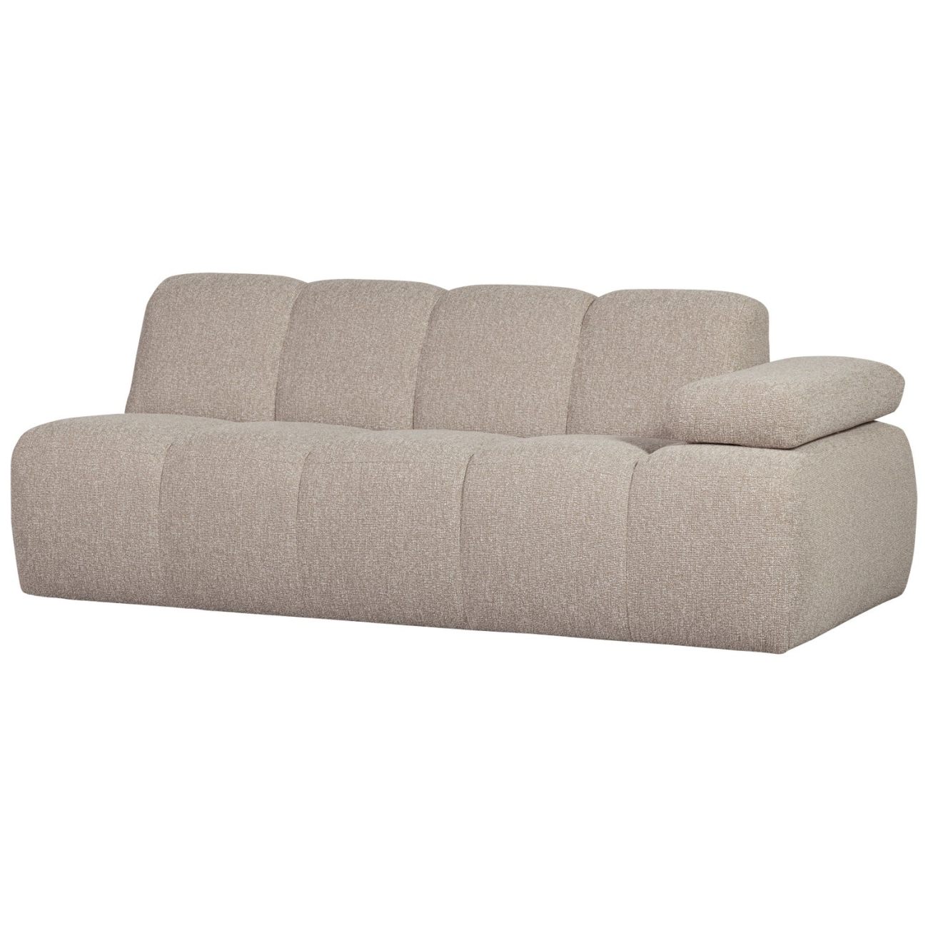 Modulsofa Mojo Boucle 2er Arm-Rechts, Beige