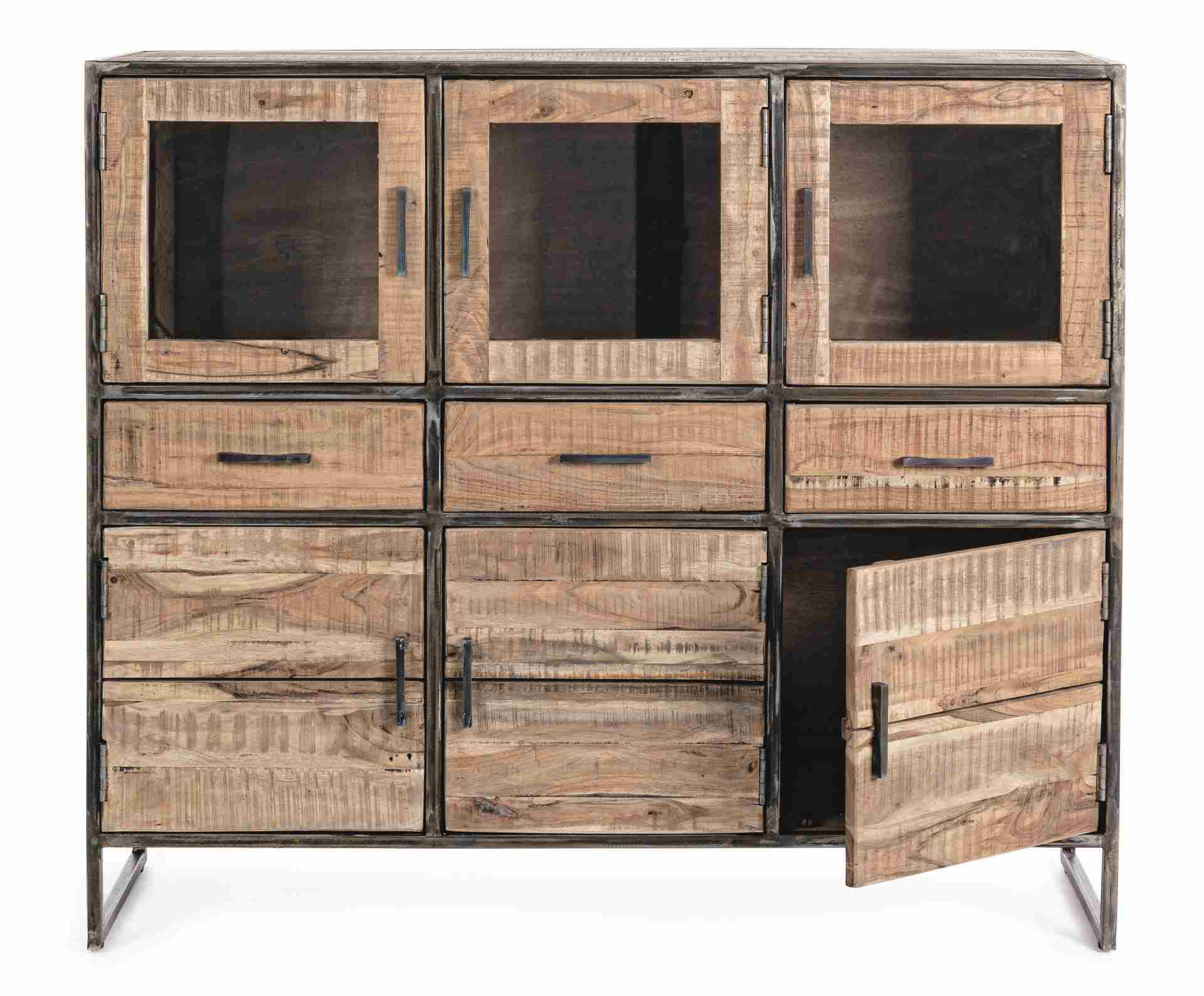 Sideboard Elmer aus Akazienholz, 135 cm