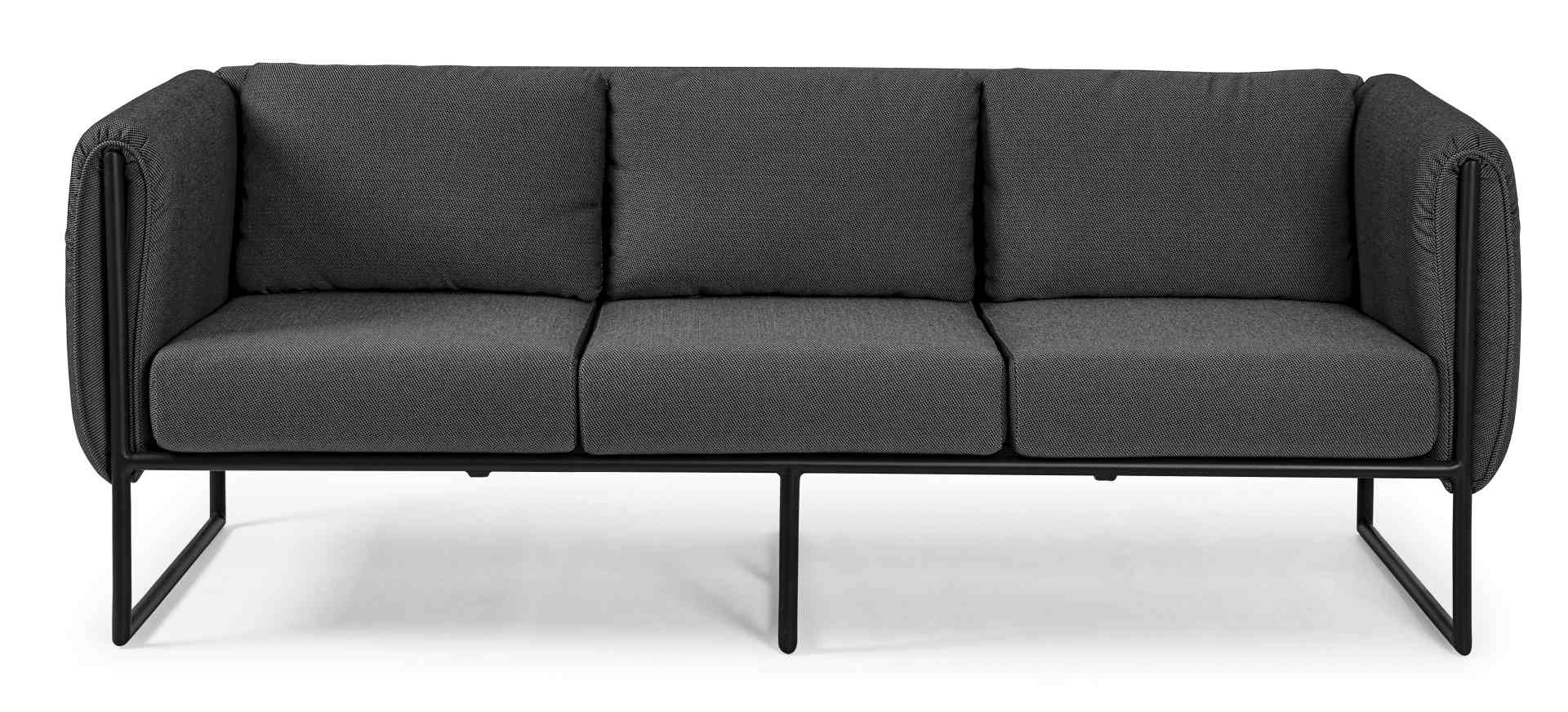 Sofa Pixel aus Aluminium, Anthrazit