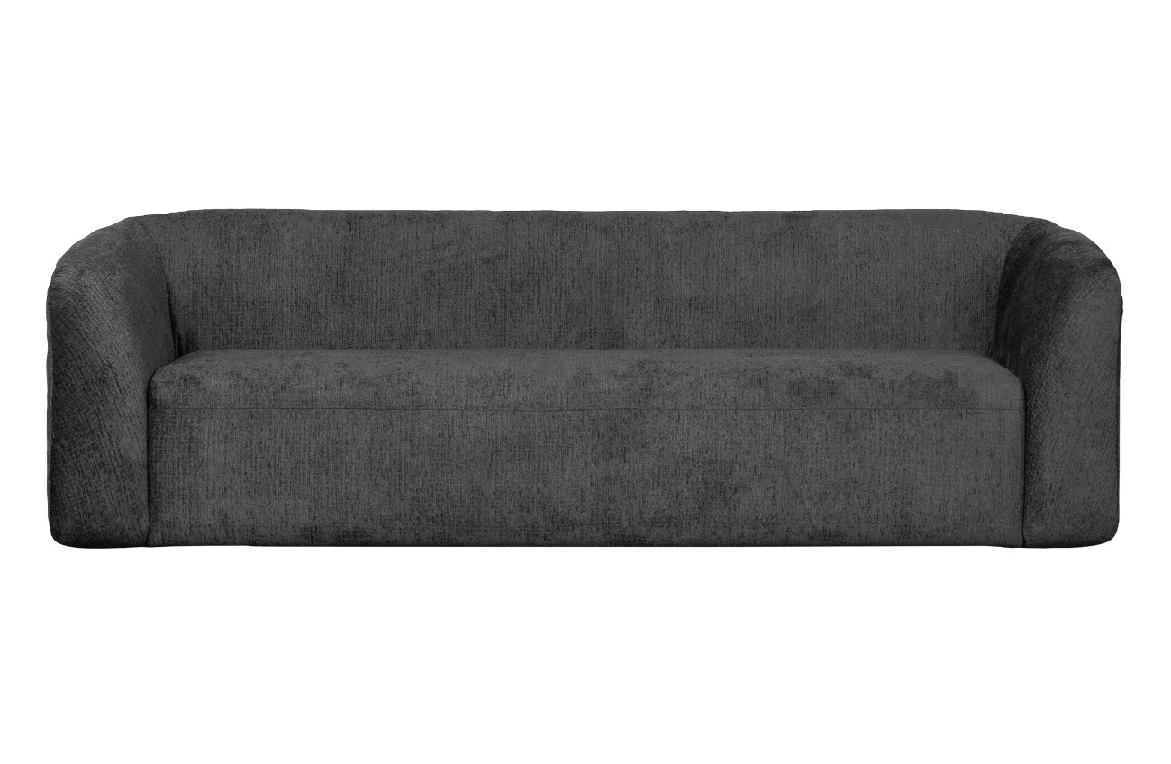 Sofa Sloping 3-Sitzer aus Struktursamt, Mountain