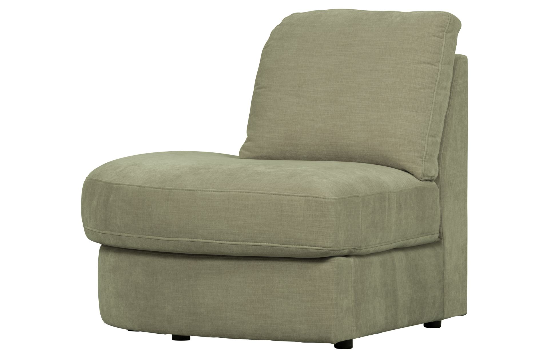 Modulsofa Family 1-Seat Eck-Element Rund Links, Grün