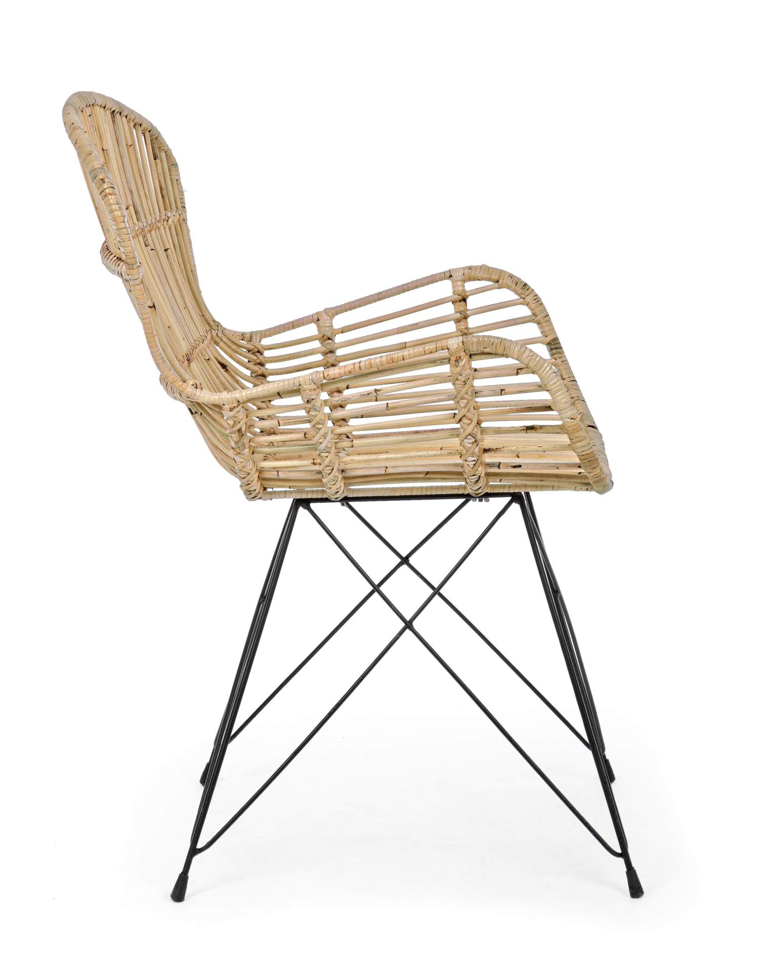 Sessel Venturs aus Rattan, Natur