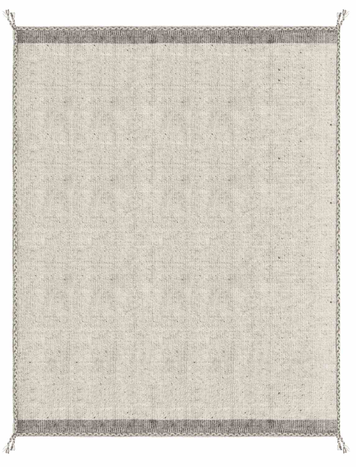 Teppich Chathu aus Baumwolle Beige, 200x300 cm