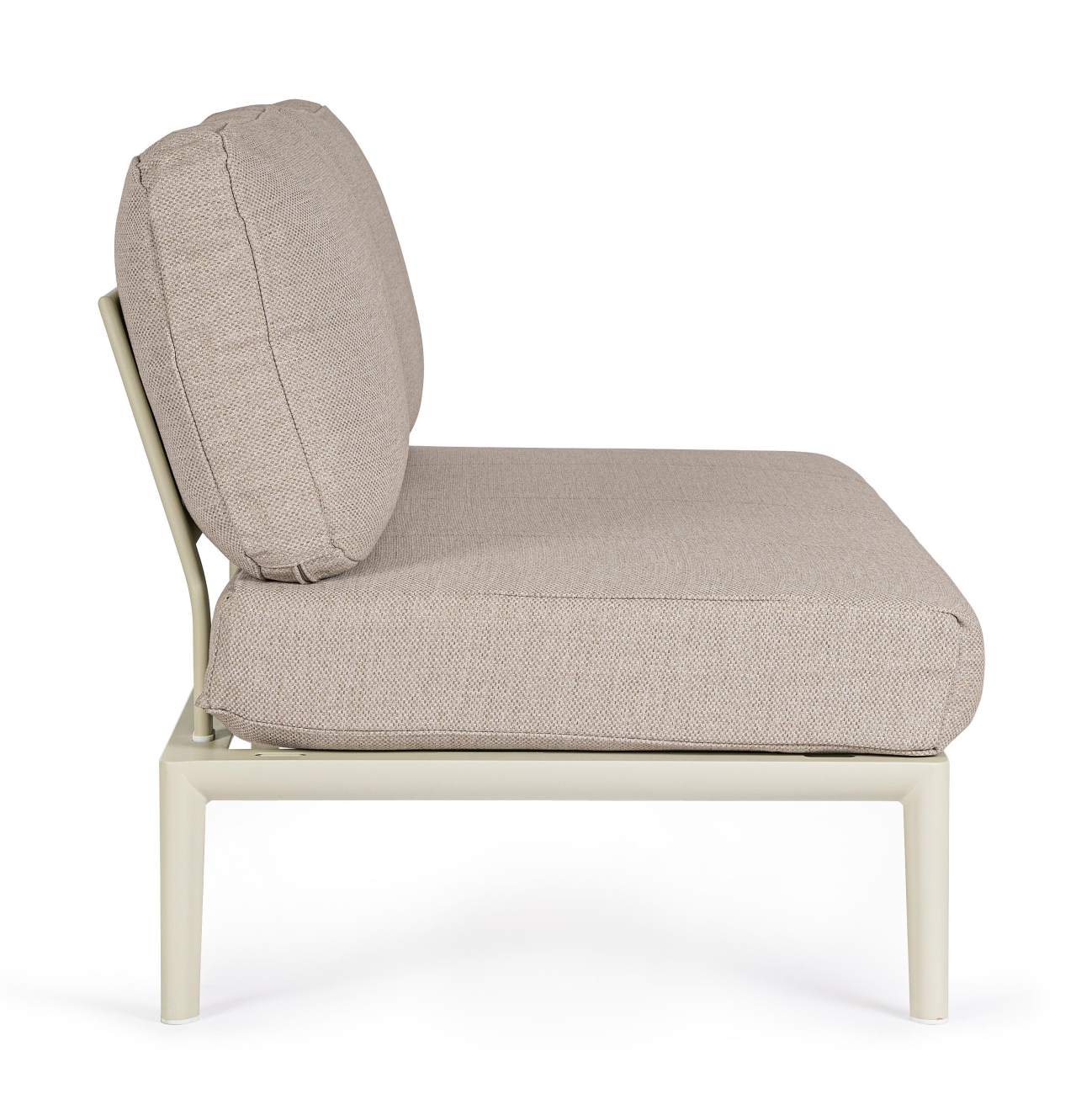 Gartenmodulsofa Gerald aus Aluminium Einzel-Element, Pelikan