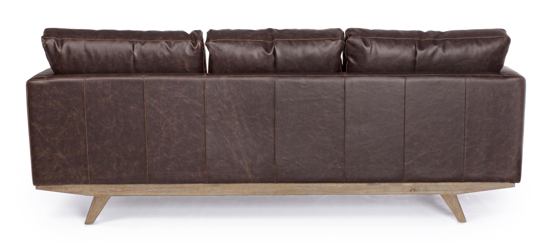 Sofa Johnston aus Kunstleder, 3-Sitzer