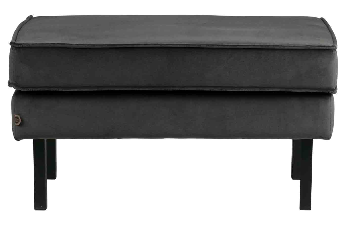 Hocker Rodeo Samt, Anthrazit