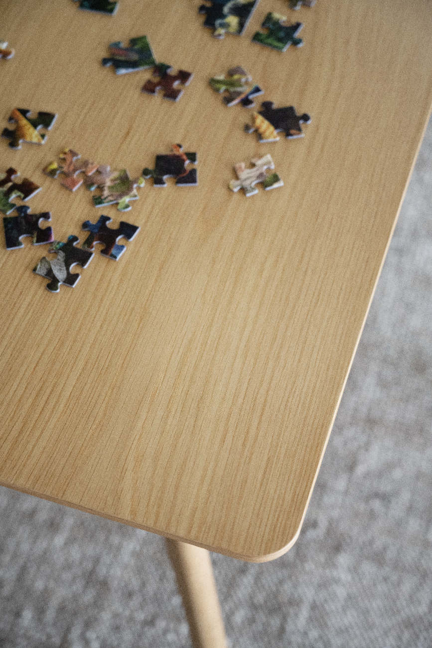 Esstisch Yumi Rechteckig 190x90cm, MDF Eiche Natur