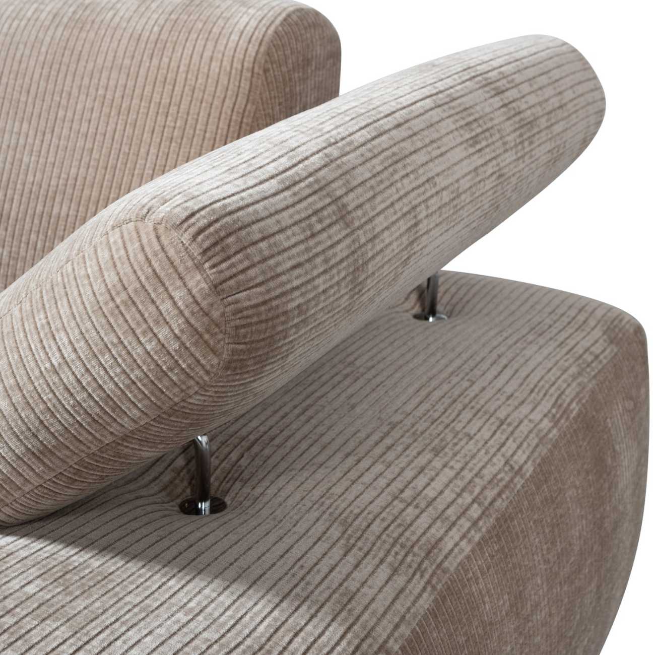 Modulsofa Mojo Flachcord Chaiselongue-Rechts, Sand