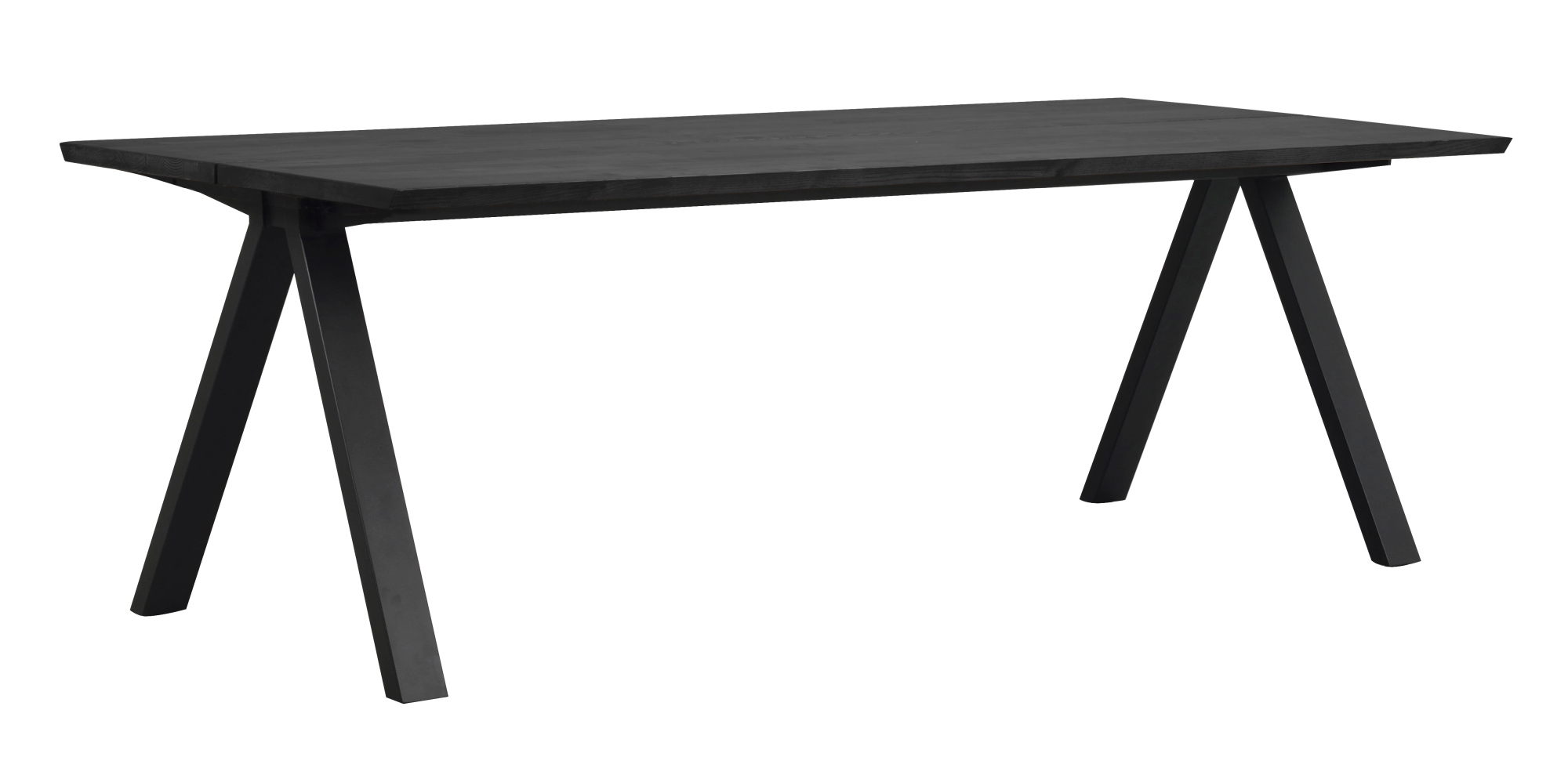 Esstisch Carradale A-Gestell, Eiche Schwarz, 220x100cm