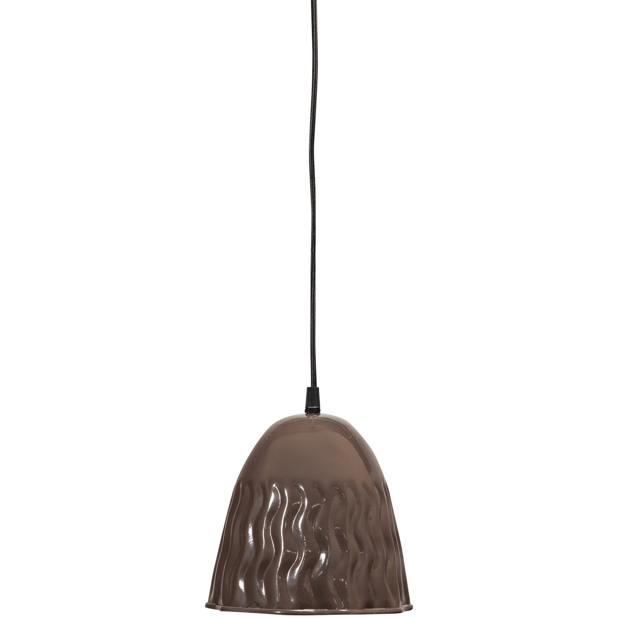 Arleso Hängelampe aus Metall in Dunkelbraun - moderne Pendelleuchte 19 x 19 x 18 cm