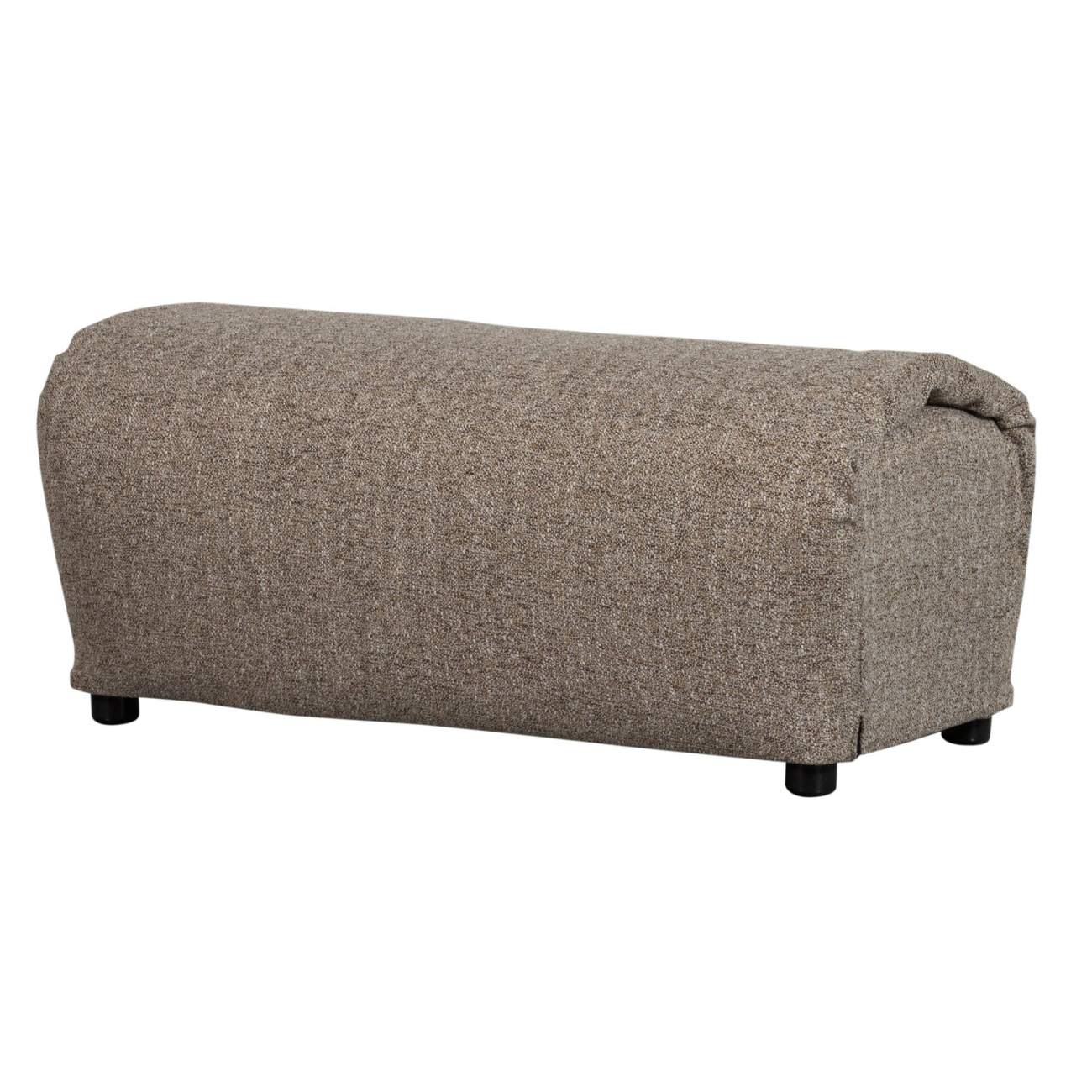 Hocker Baggy aus Melange-Stoff, Braun