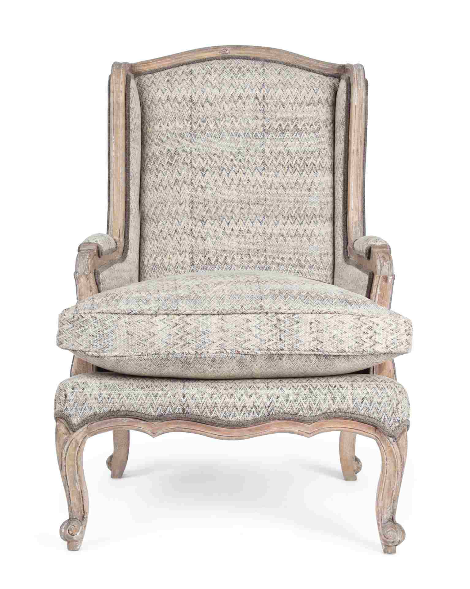 Sessel Elodie mit Baumwollbezug, Beige