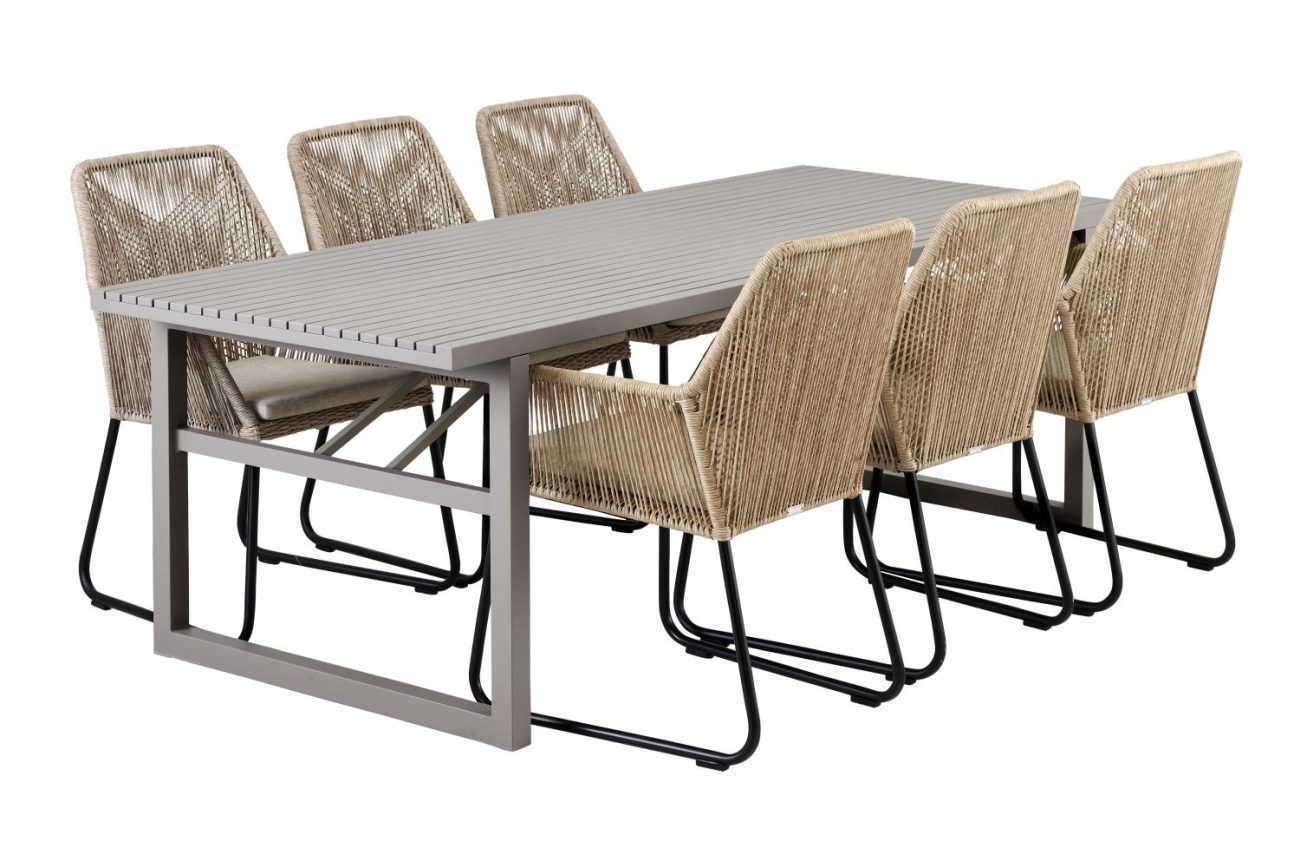 Gartenesstisch Vevi 230x95 cm, Kaki