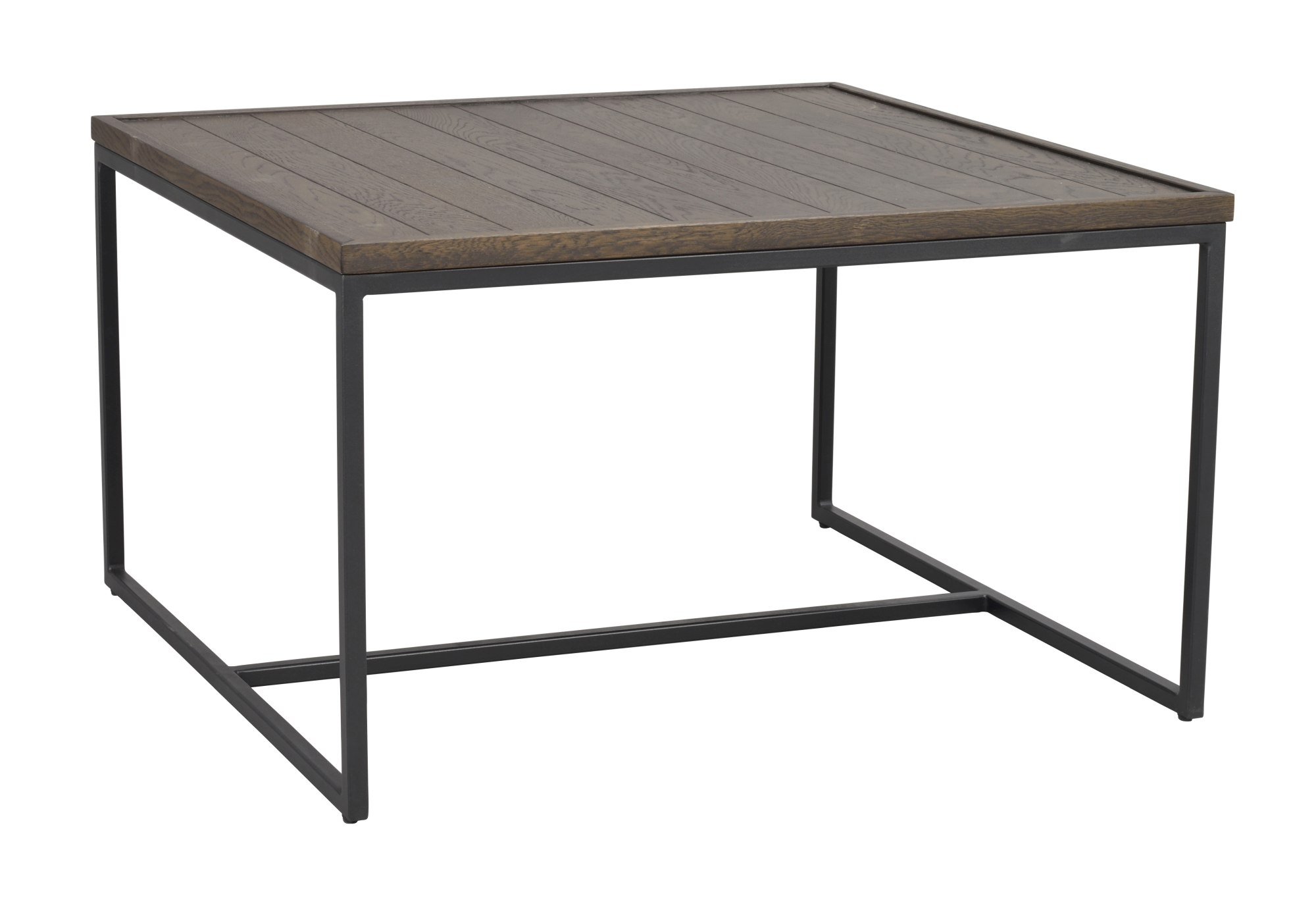 Couchtisch Deerfield, Eiche 80x80cm, Braun