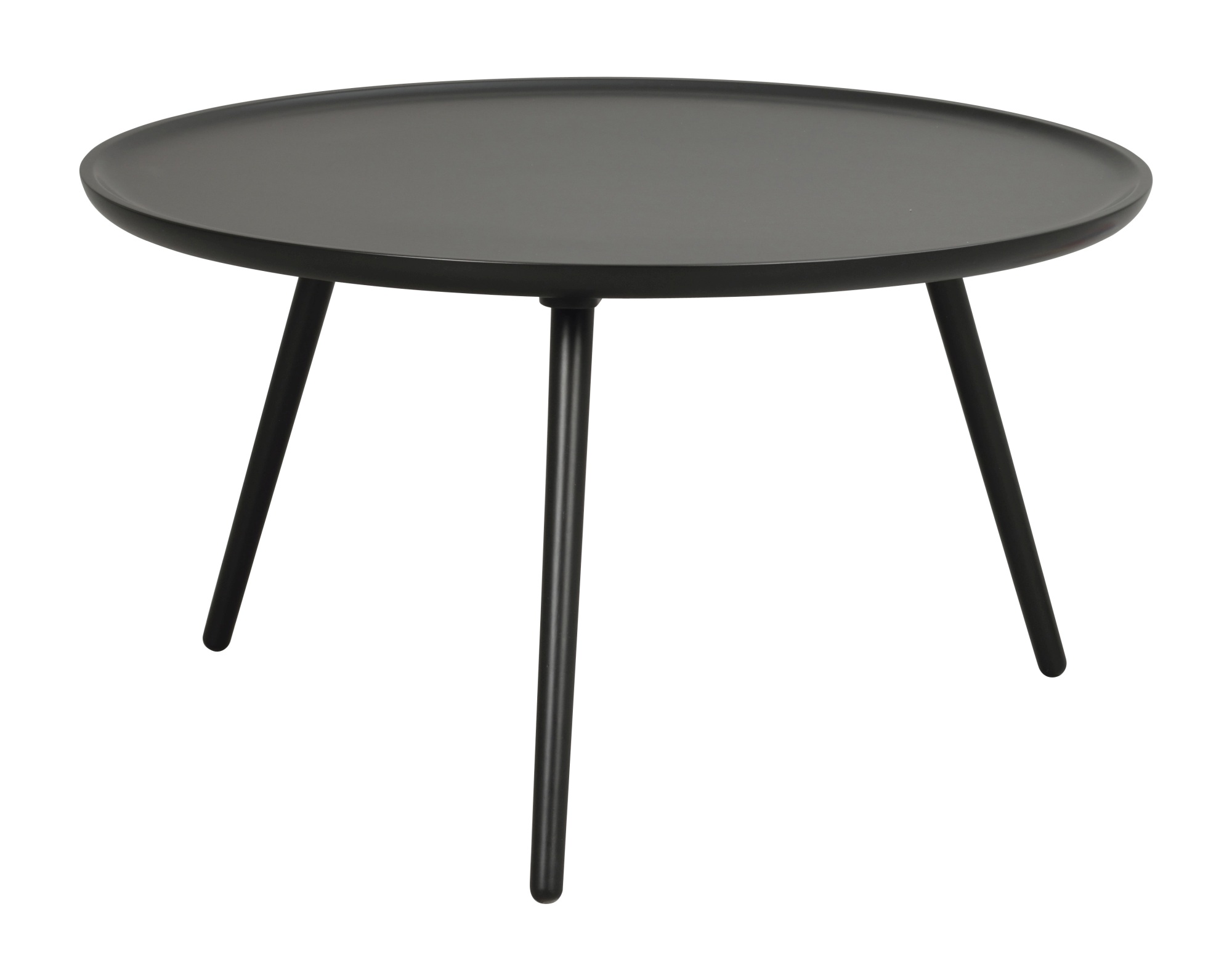 Couchtisch Daisy rund, Schwarz, 80cm