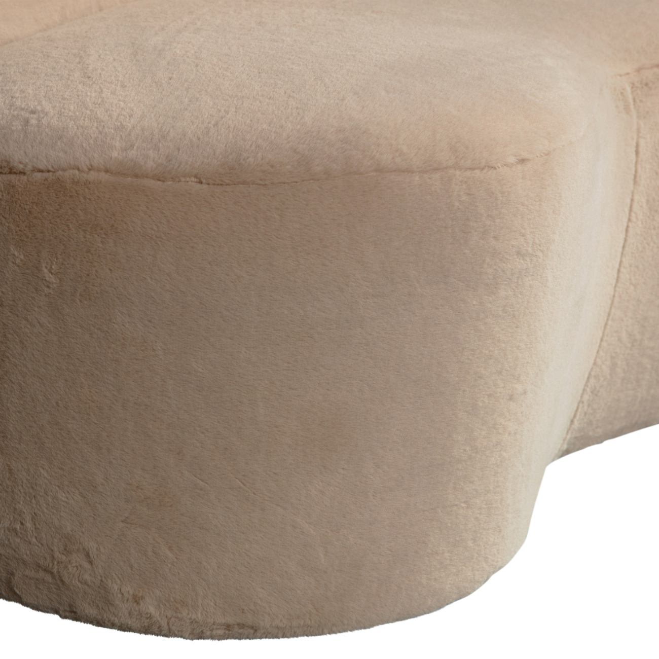 Sofa Stone aus Stoff Natur, Rechts