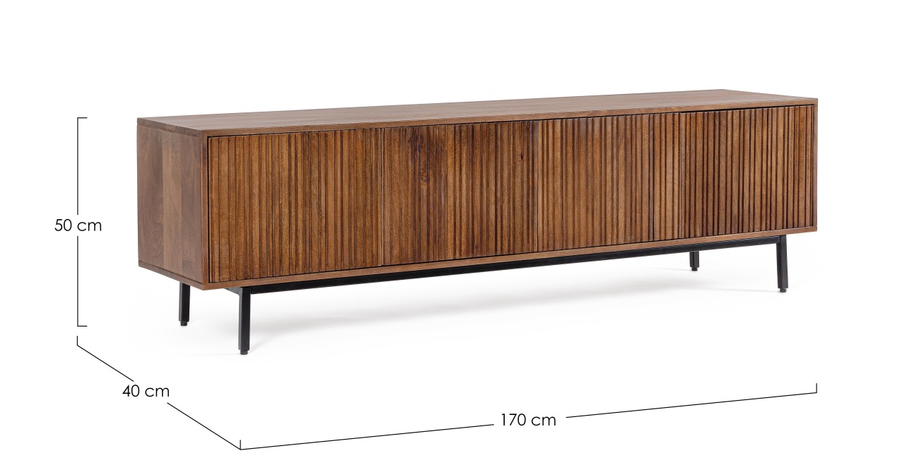 TV Board Tadita aus Mangoholz, 170 cm