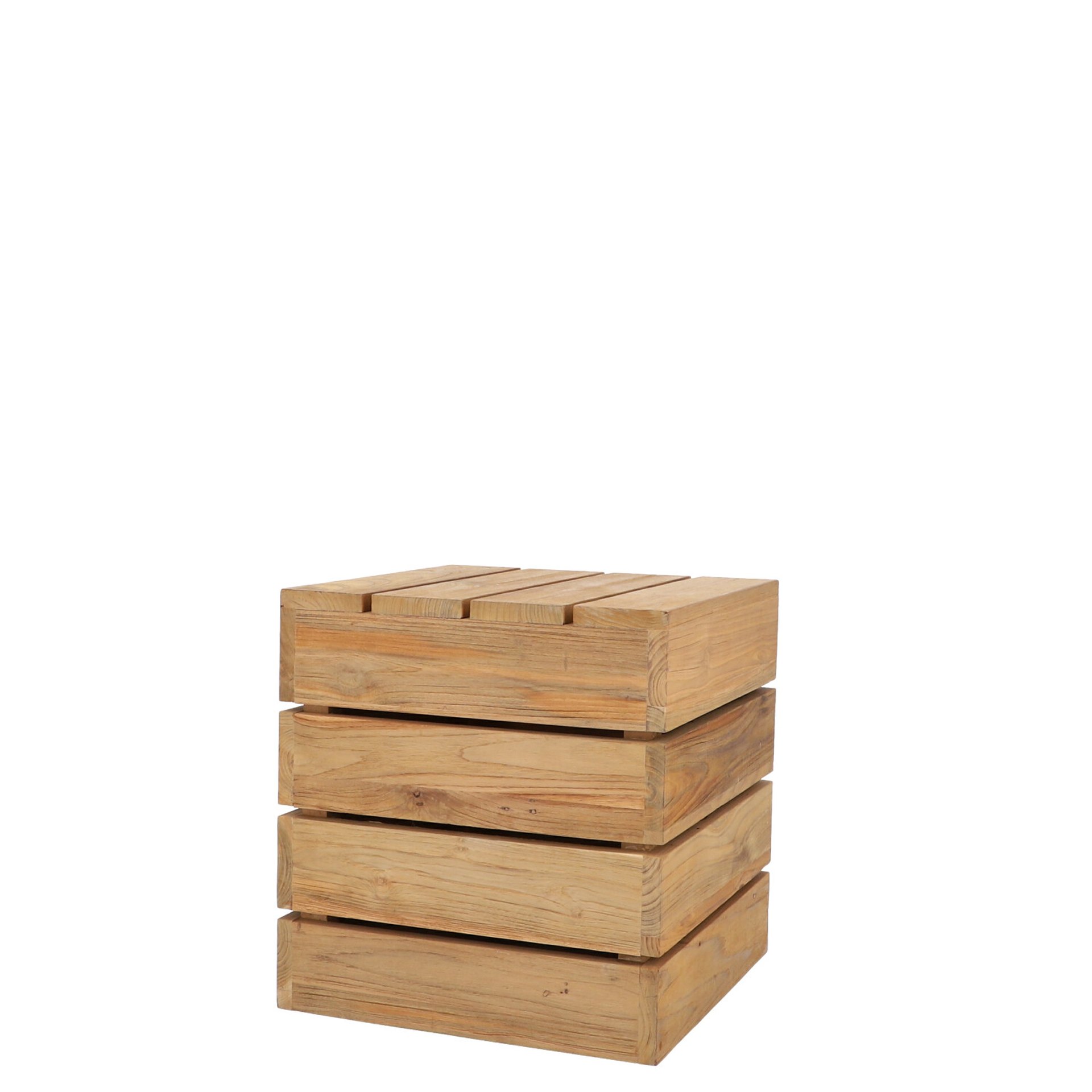 Beistelltisch Move aus recyceltem Teakholz, 43 cm Beistelltisch Move aus recyceltem Teakholz, 43 cm