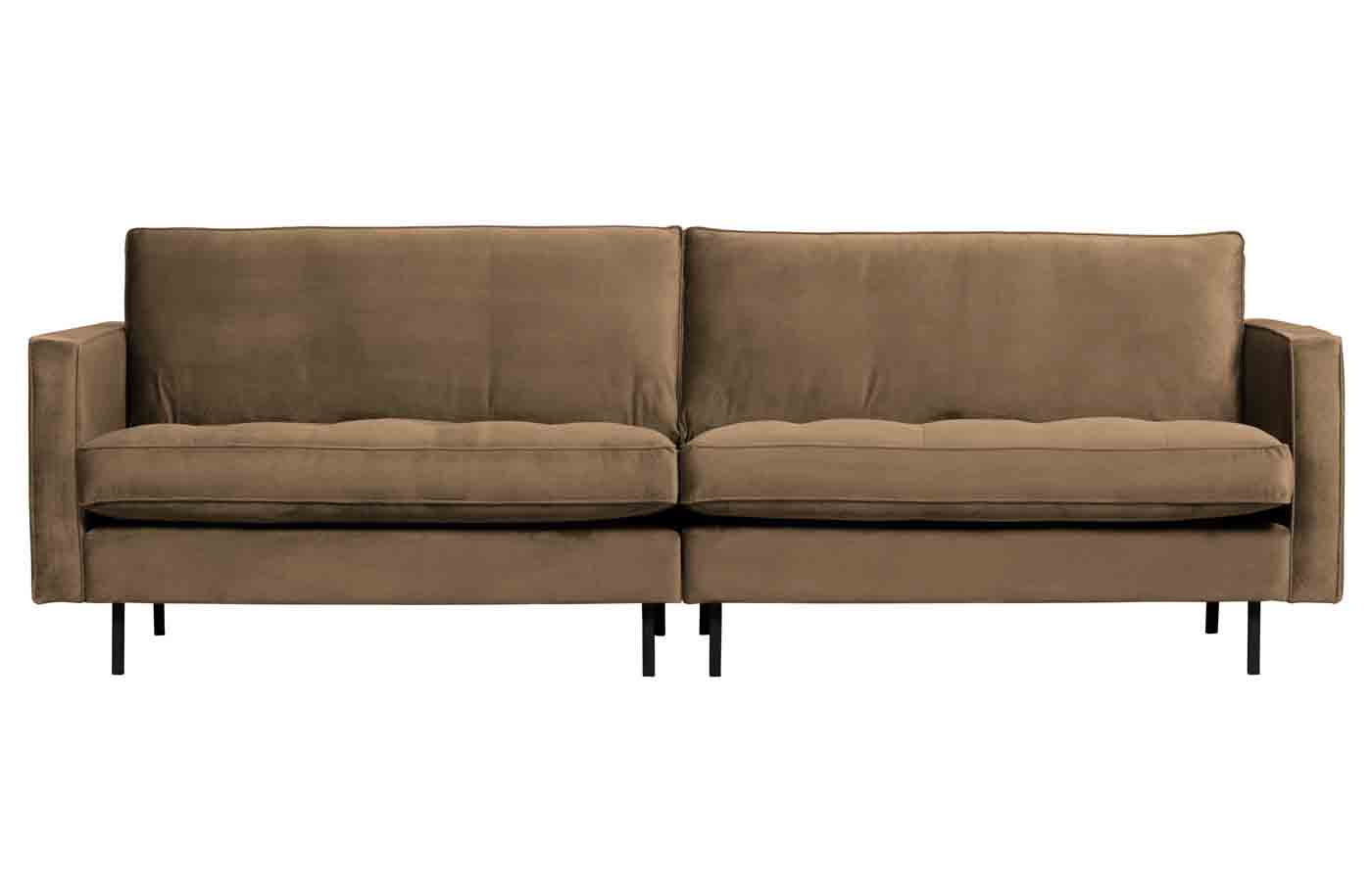 Sofa Rodeo Classic 3 Sitzer Samt, Taupe