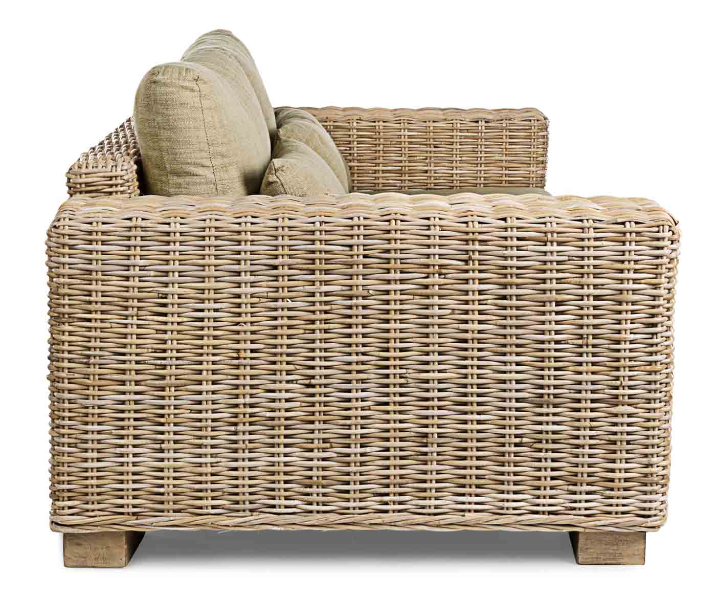 Rattansofa Leandro, 2,5 Sitzer