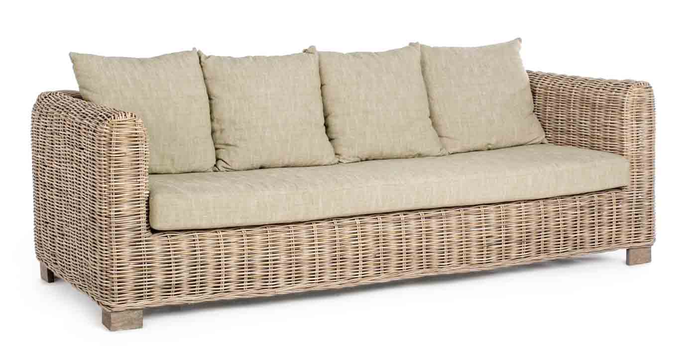 Rattansofa Fortaleza, 3 Sitzer