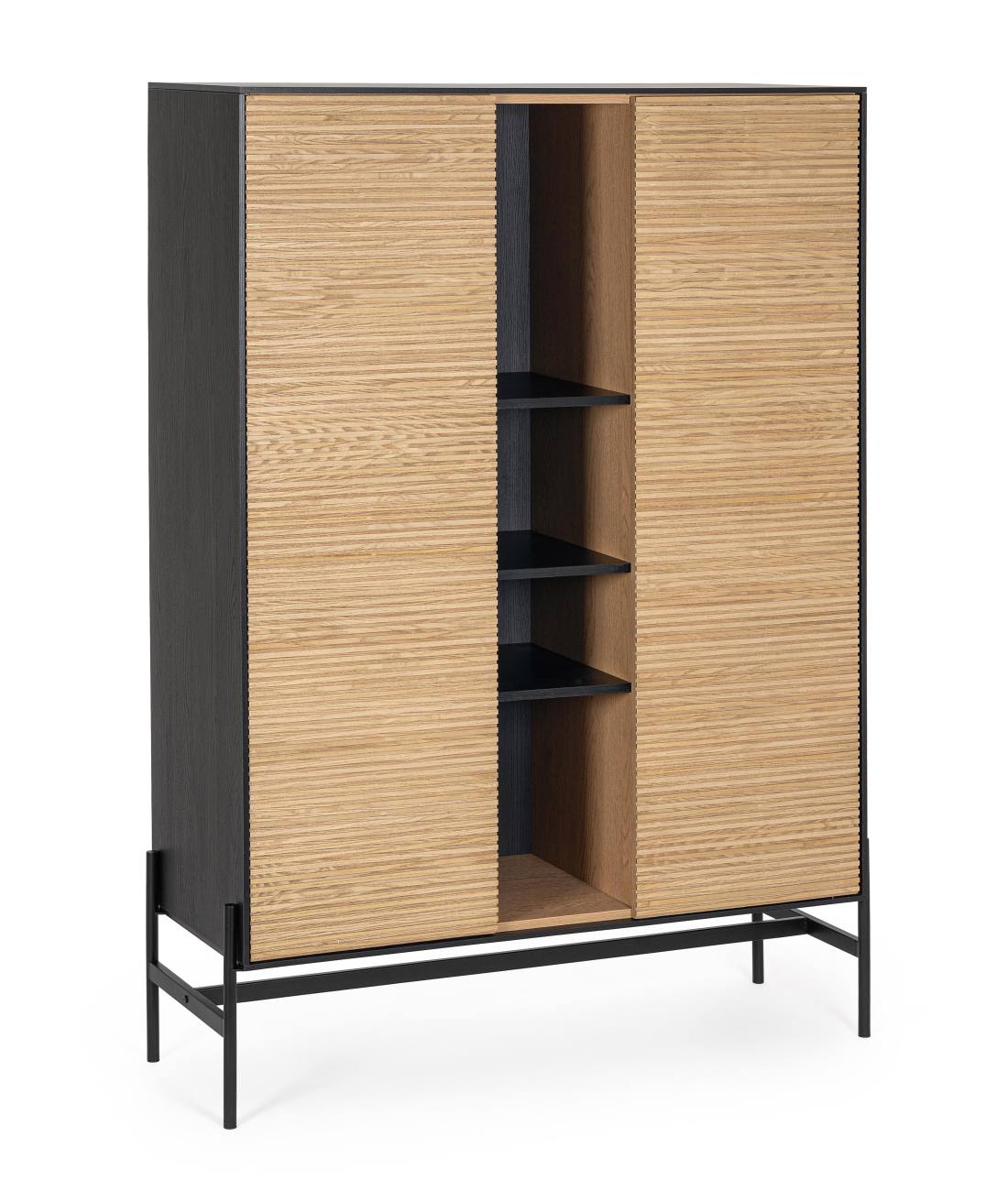 Highboard Allycia aus Eschenholz, 110 cm