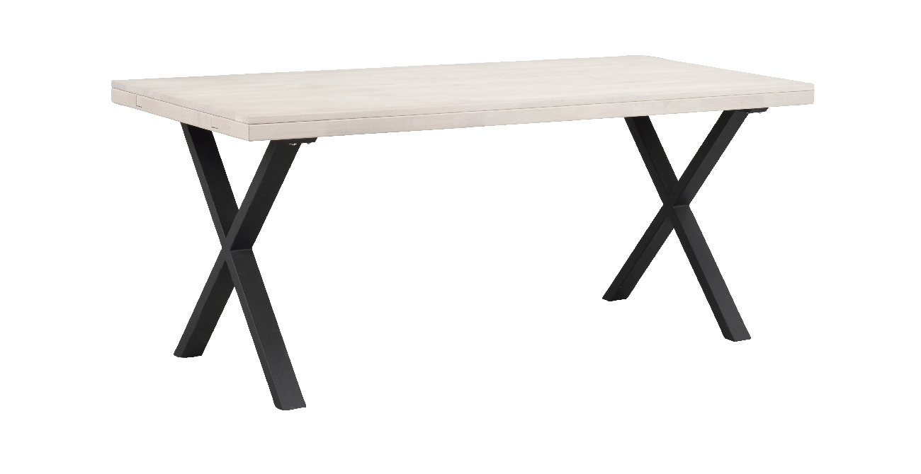 Esstisch Brooklyn, X-Gestell, 170cm, Whitewash