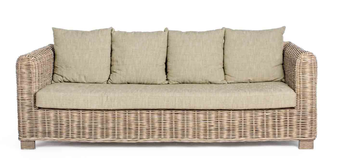 Rattansofa Fortaleza, 3 Sitzer