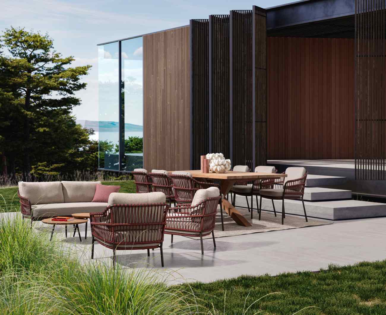 Gartensofa Talaia aus Metall, Java