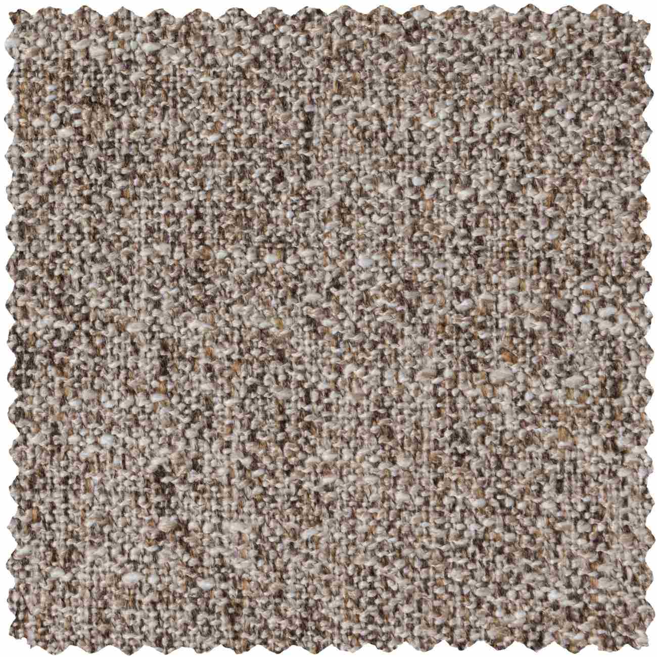 Hocker Baggy aus Melange-Stoff, Braun