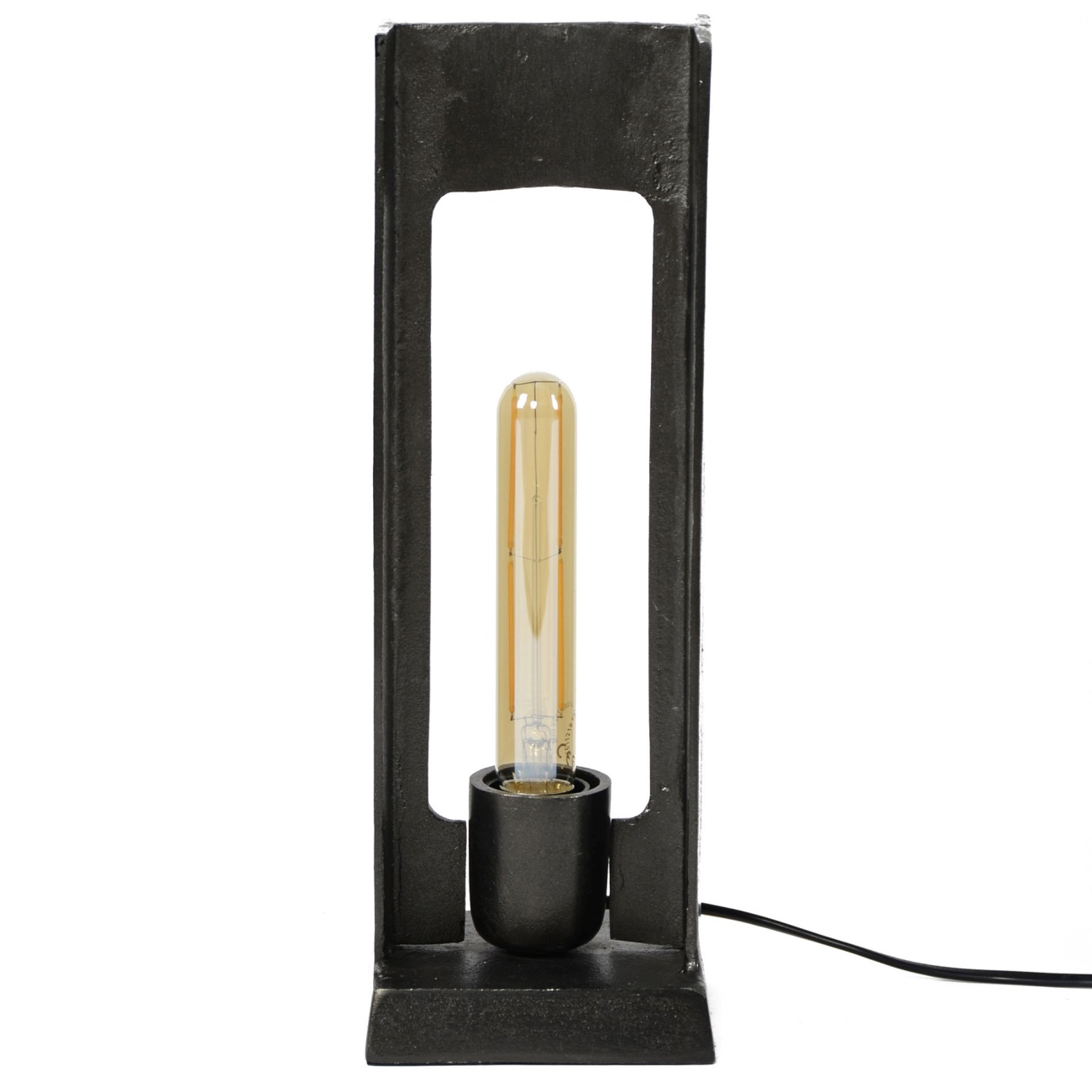 Tischleuchte Heructora - Metall mit Schwarz-Nickel-Finish, inkl. LED