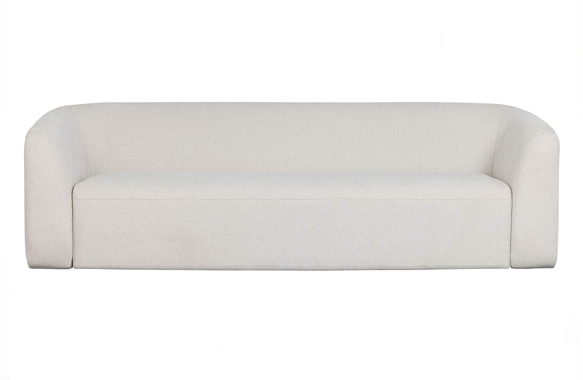 3-Sitzer Sofa Sloping aus Stoff, Pearl