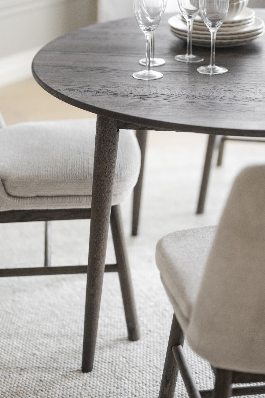 Ausziehtisch Tyler Oval 170/210cm, Eiche Braun