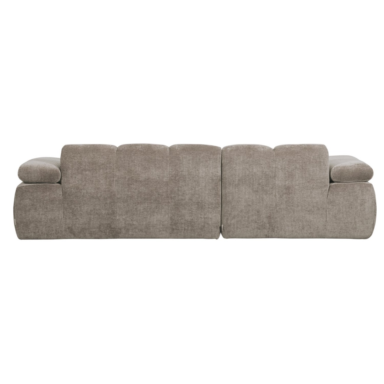 Chaiselongue Mojo aus Flachcord Links, Dunkelsand