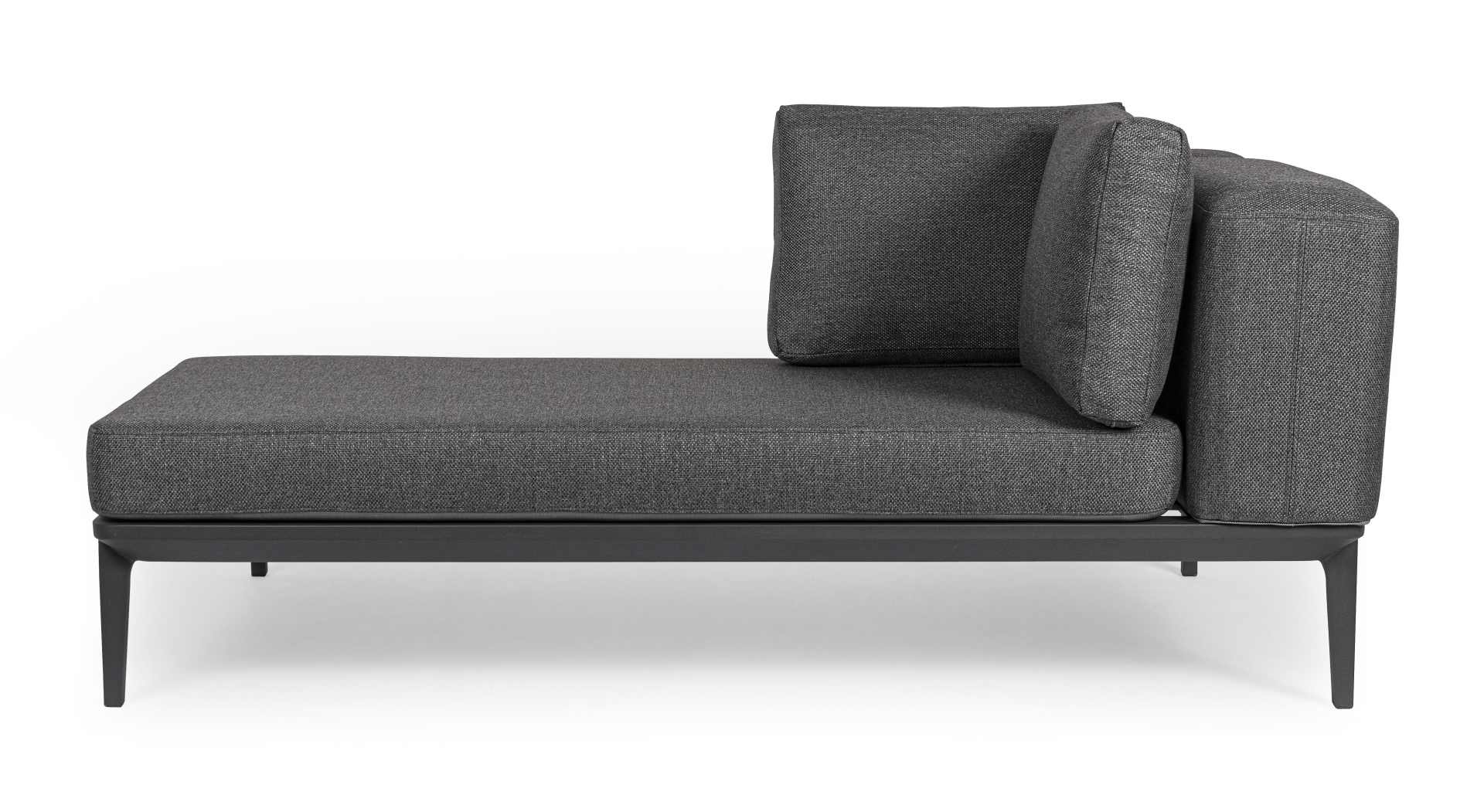 Sofa Matrix aus Aluminium, Anthrazit