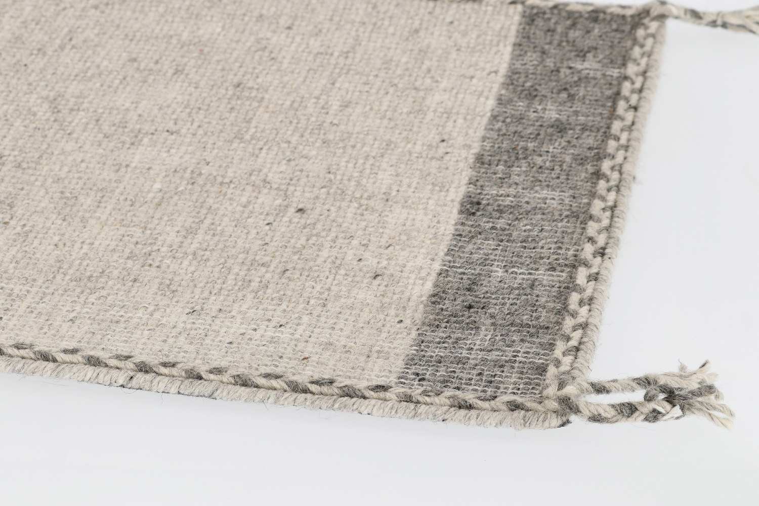 Teppich Chathu aus Baumwolle Beige, 160x230 cm