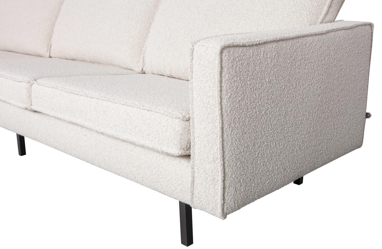 Sofa Rodeo 3 Sitzer aus Boucle-Stoff, Natur