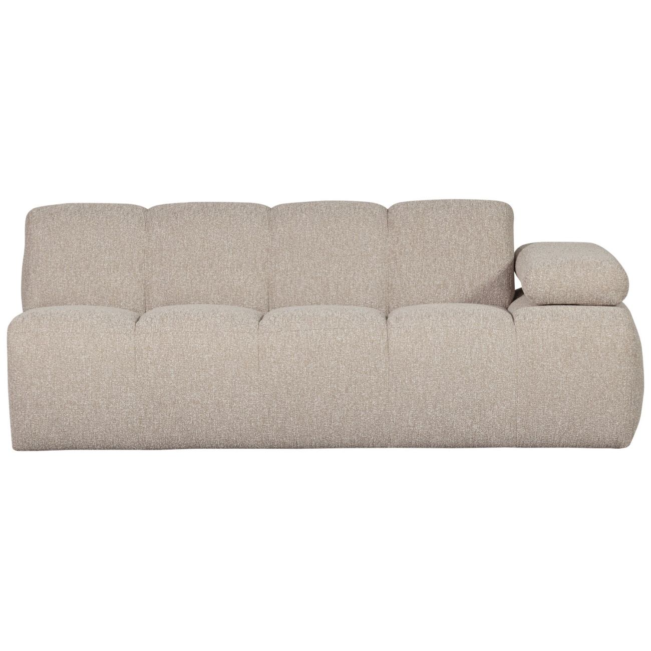 Modulsofa Mojo Boucle 2er Arm-Rechts, Beige