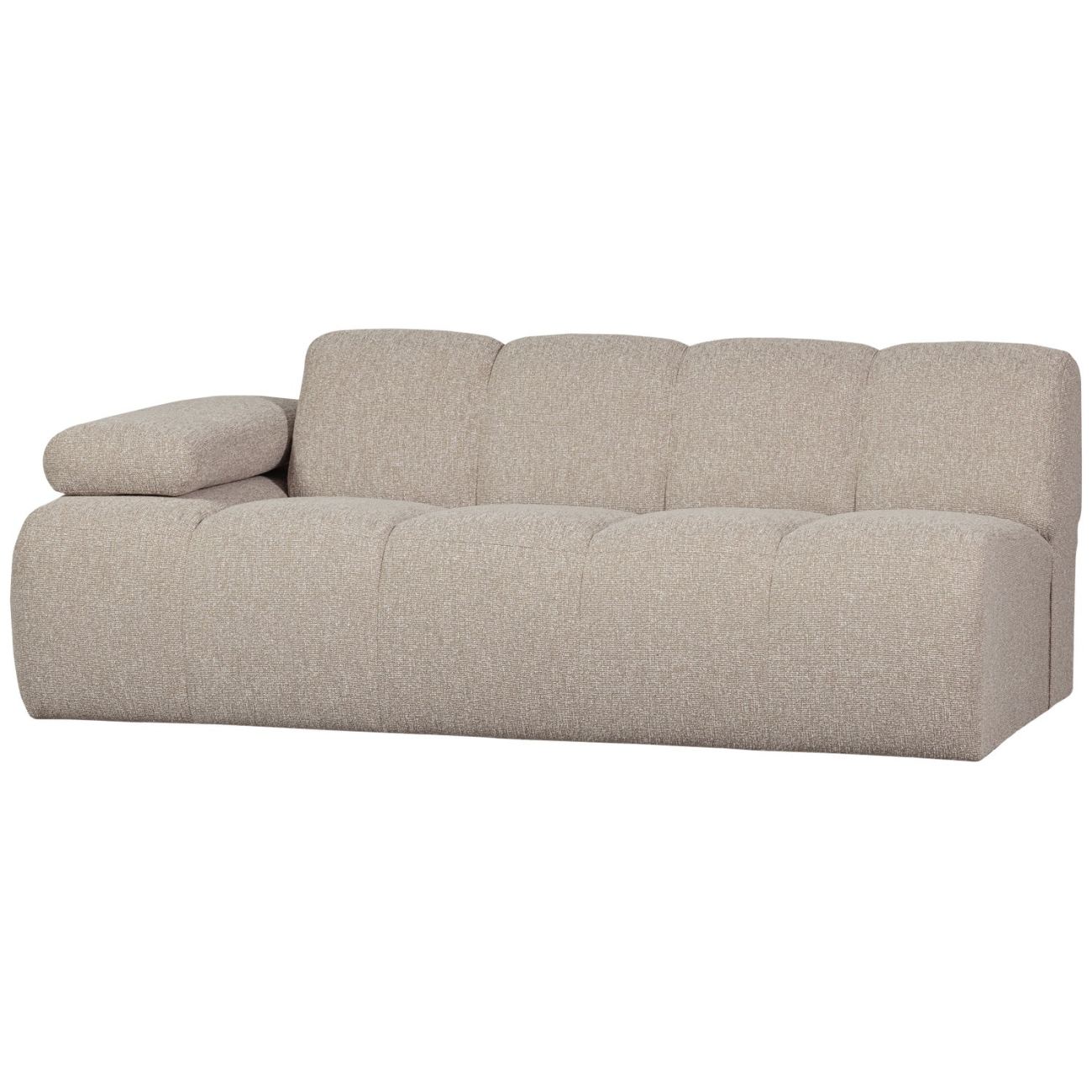 Modulsofa Mojo Boucle 2er Arm-Links, Beige