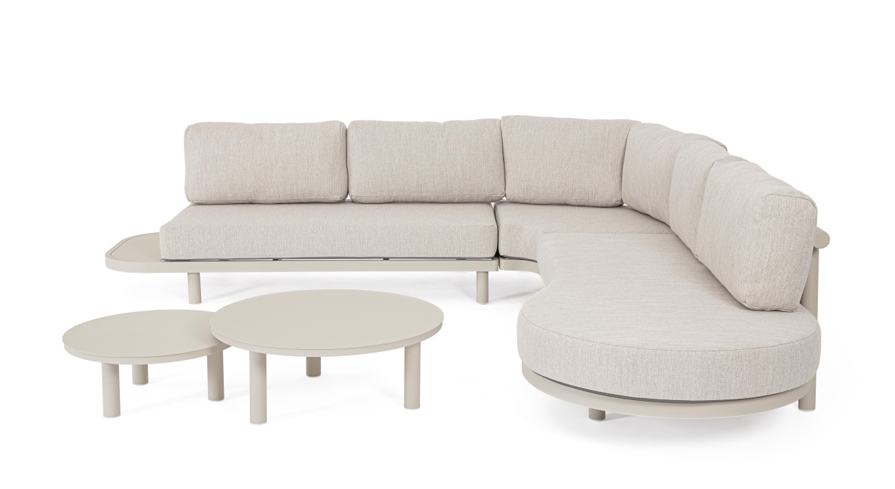 Gartenecksofa Hercules Inkl. Couchtisch-Set, Morny