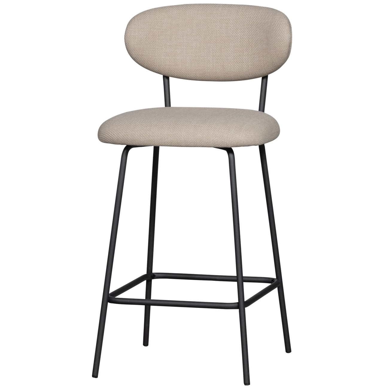 Barhocker Kjeld aus Webstoff, Natur Barhocker Kjeld aus Webstoff, Natur