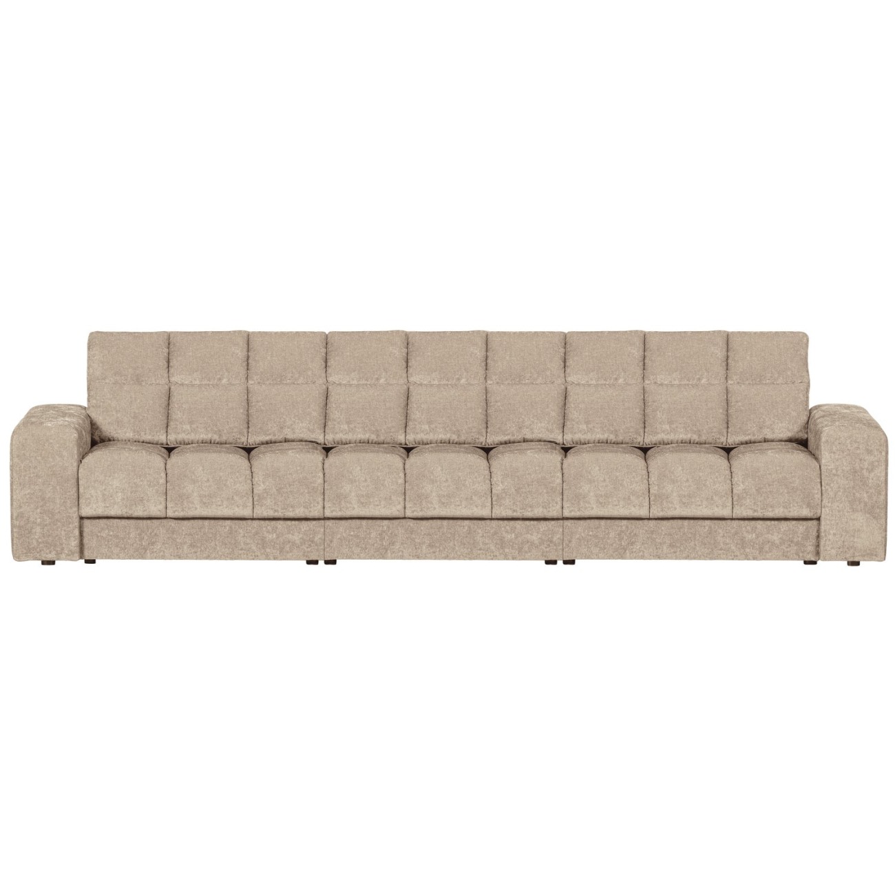 Sofa Date 3-Sitzer aus Webstoff, Nougat