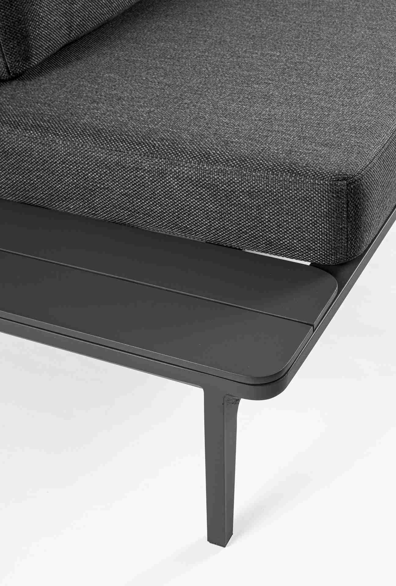 Sofa Matrix aus Aluminium, Anthrazit