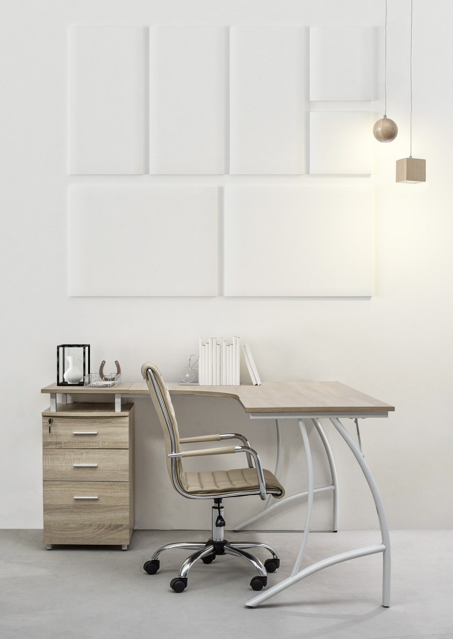 Bürostuhl Perth aus Kunstleder, Taupe
