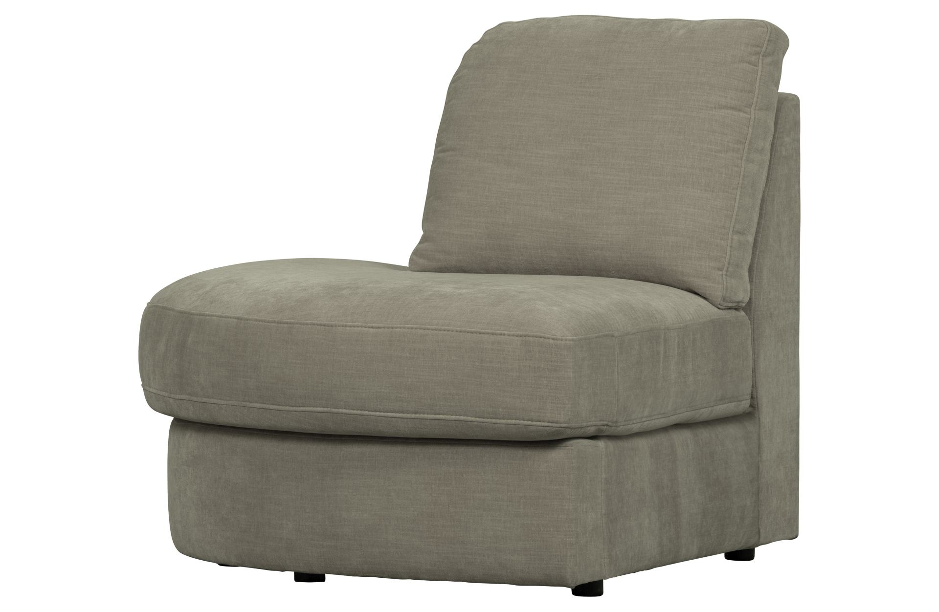 Modulsofa Family 1-Seat Eck-Element Rund Links, Grau