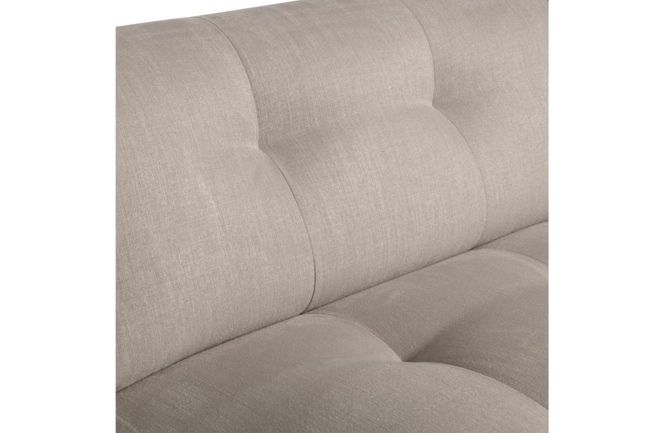 Modulsofa Louis Element aus Flachgewebe, Creme