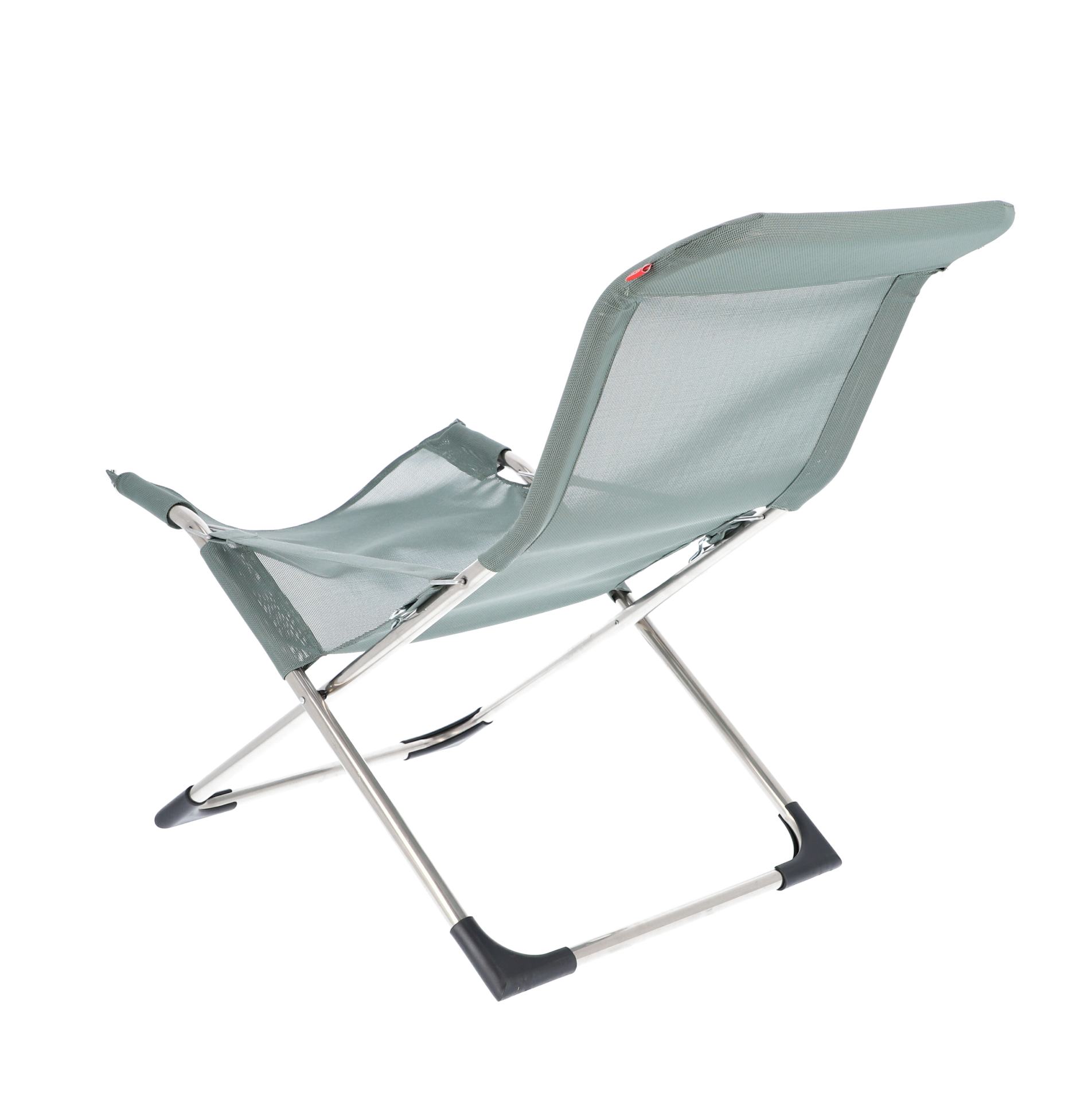 Sessel Fiesta aus Aluminium, Salbei